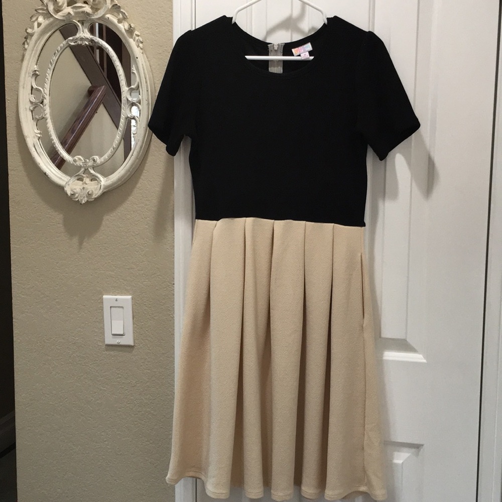 LuLaRoe Medium Color Block Amelia Dress